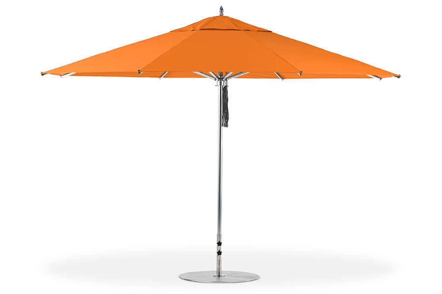 Frankford Greenwich Giant Market Umbrella in bright orange